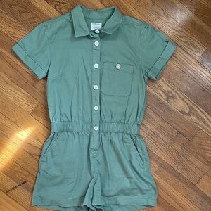 J Crew girls green romper 12